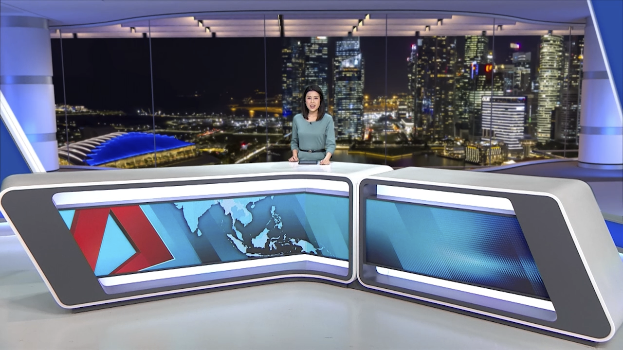 Virtual Set Designed for Mediacorp Singapore