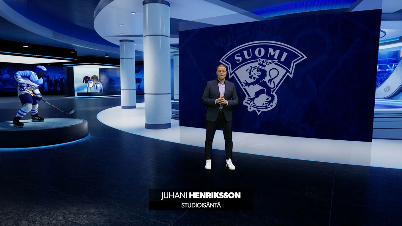 Virtual Set Designed for Discovery Plus Finnish Ice Hockey