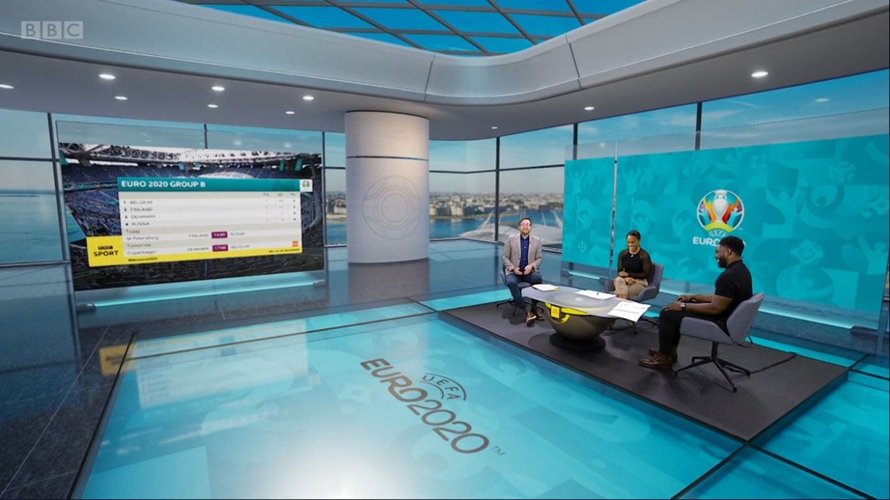 Virtual Set Designed for BBC Sports Salford Studio