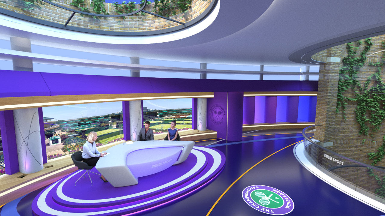 BBC Sport, Wimbledon - Virtual Set Design