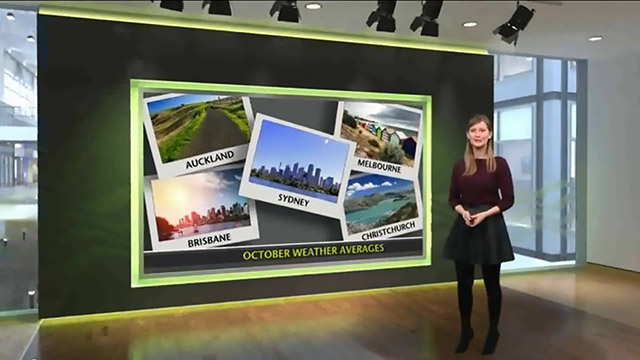 The Met Office virtual set using the Newtek Tricaster